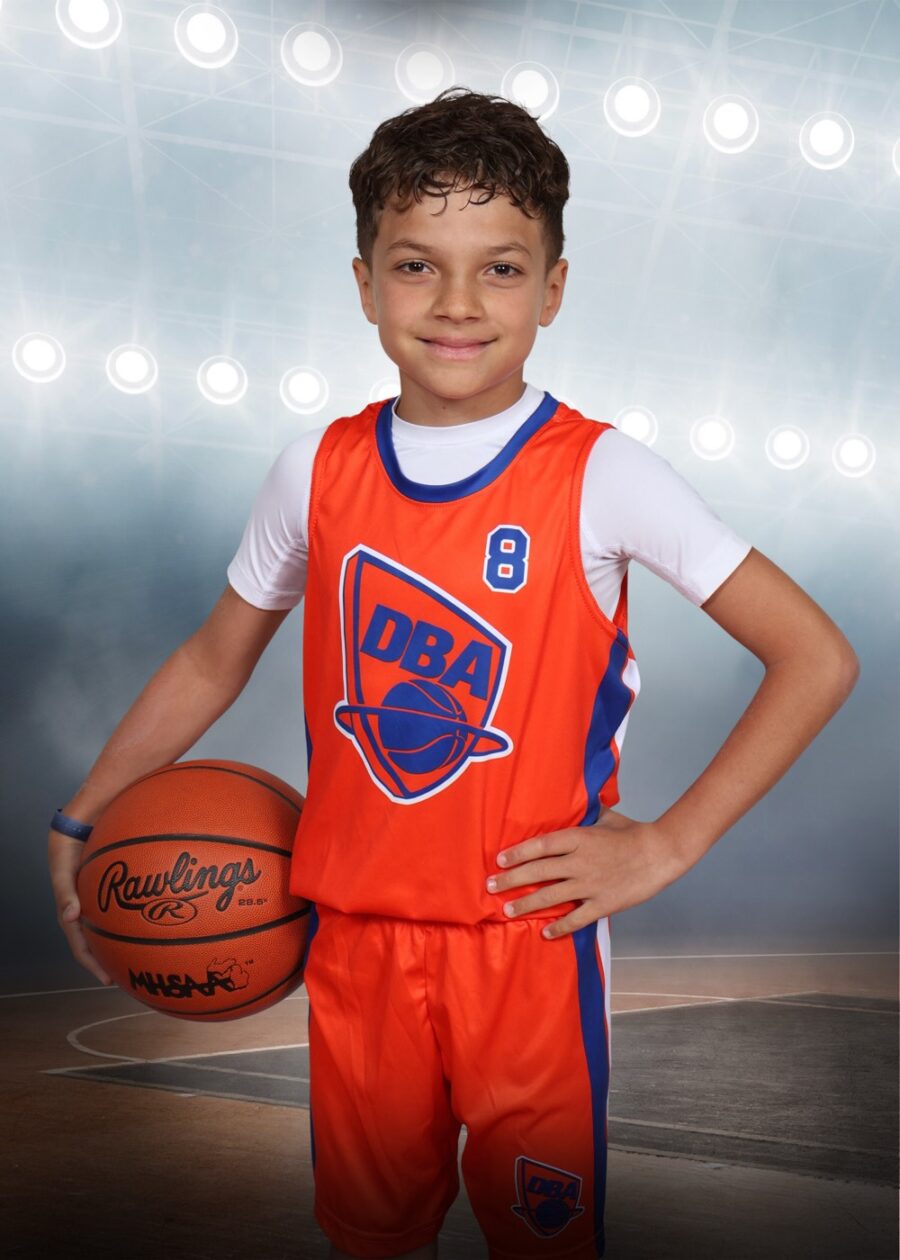 Youth basketball portrait