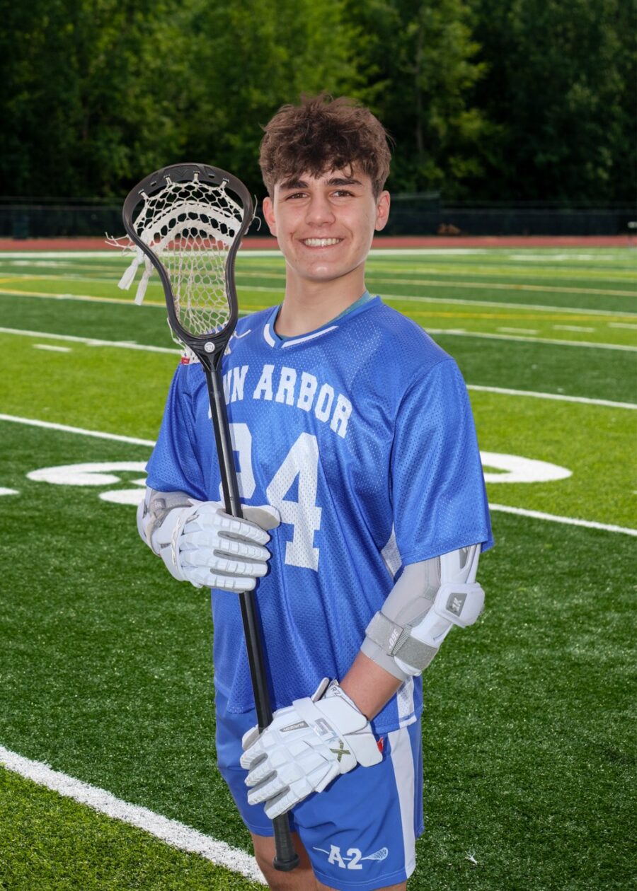 Youth lacrosse portrait