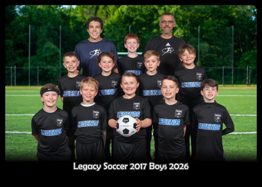 Youth soccer team photo